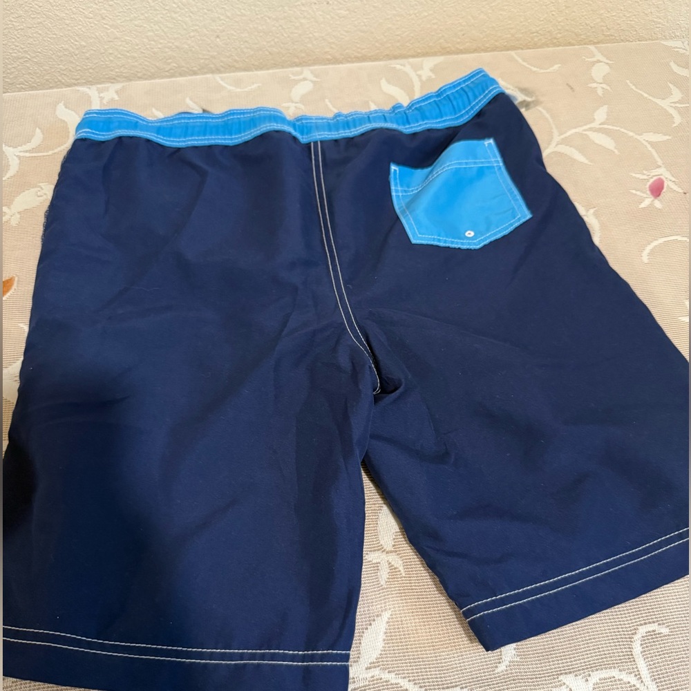 Lands' End Blue Swim Shorts - Picture 2 of 3